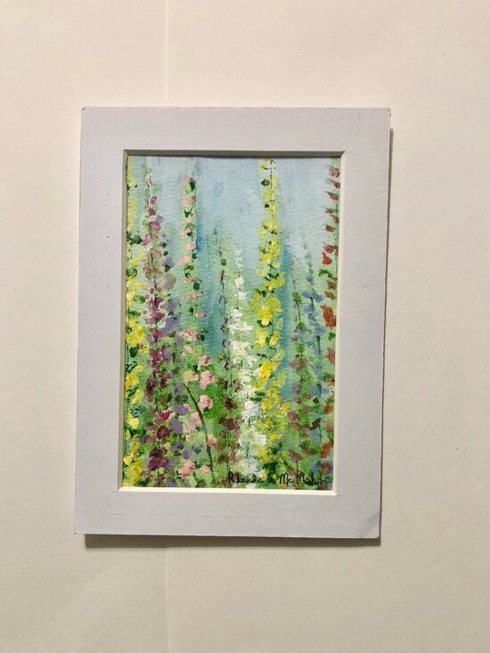 Hand Crafted Other - Original Hand Crafted Snapdragons Watercolor Painting